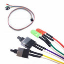 Computer Motherboard Power ATX On Off Reset Switch Buttons LED Cable Replac Y3Q2