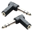 6.35mm 1/4'' Male to 3.5 mm Female M/F Jack Aux Audio Stereo Adapter