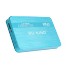 2.5" SATA To USB3.0 Portable External Solid State Drive Blue 160G