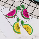 Fashion Handmade Beaded Earrings Fruit Dragon Fruit Shape Cute Bohemian Wed W3Q9