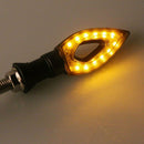 2x Durable 12V Motorcycle LED Turn Signal Light Indicator Blinker Yellow L KYH