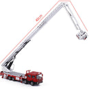 1:50 Alloy Engineering Vehicles,High Simulation Fire Truck,Fire Ladder,Clim