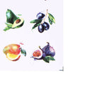 18 sheets fruit cocktail watermark decals water transfer nail art stickers di Ew