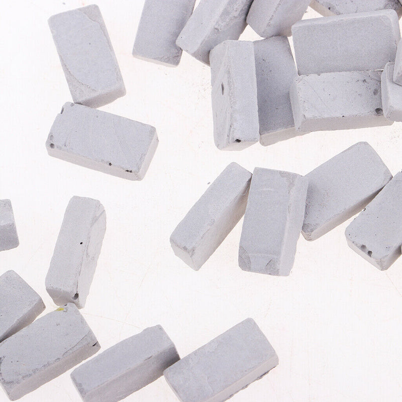 1/16 Scale House Wall Building 50x Gray Bricks 1.7x0.9cm for Sand Armor Land