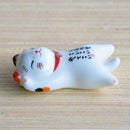 Japanese Ceramic Lucky Fortune Cats Chopsticks Rest Holder Cutlery Stand Hot