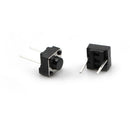 20pcs 2 pins Middle Feet 6*6*5mm Switch Tactile Push Button Switches  JR