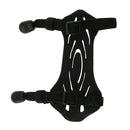 Shooting Archery Rubber Arm Guard Safety Protection Gear with 2 Straps Black