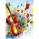 5D DIY Full Drill Diamond Painting Guitar Embroidery Mosaic Kit (W1510)
