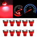 10 Pcs/Set Red LED 1SMD 5050 T5 Car light Instrument lights Bulb Gauge Dashboard