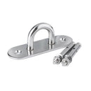 4Pcs 9Mm Stainless Steel Ceiling Hook Oblong Pad Eye Plate,Marine Hardware