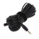 1x 3.5mm Male to 3.5 Female Audio Headphone Extension Cable for Plug Jack 6m