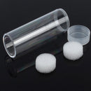 30mm Applied Clear Round Cases Coin Storage Protective Tube Holder Plastic  ES