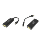 2x Portable USB Female To USB Type C Converter For Lenovo Laptop Charger 65W