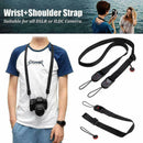 Quick Release DSLR Camera Cuff Wrist Belt Leash Shoulder Strap Sling+ABS Buckle