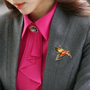 Retro Diamond-bordered Delicate Brooch Alloy Flyer 40*38mm