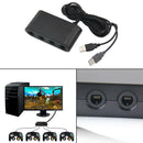 4 Ports GC GameCube Controller Adapter Converter for Nintendo Switch Wii U URL