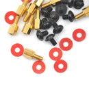 12pcs Computer Screws Motherboard Standoffs/ Screws/ Washers Kit JR