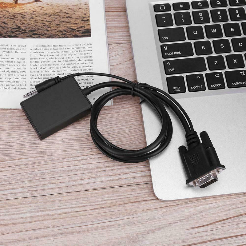 VGA to HDMI Male to Female 1080P Adapter Converter w/USB Power Supply Cable