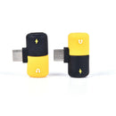 Mini Jack Extension Earphone TypeC to 3.5mm Adapter Converter USB C 2 In 1 Pf