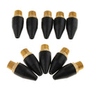 10pcs Rubbe Air Conical Blowgun Tips Set with 1/8'' MPT Brass Air Inlet