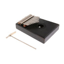 Mahogany African 17 Keys Kalimba Thumb Piano Hammer Cloth Bag Set for Gift