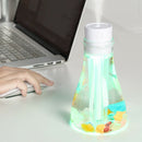 500ml Wishing Bottle Humidifier Air Purifier Essential Oil Diffuser (White) A