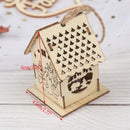 Christmas Led Light Wood House Decor Festival Home Hanging Ornament Holi 3C