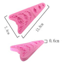 1x Flower&Leaf Lace Silicone Mold Cake Fondant Decoration Baking Tool ME
