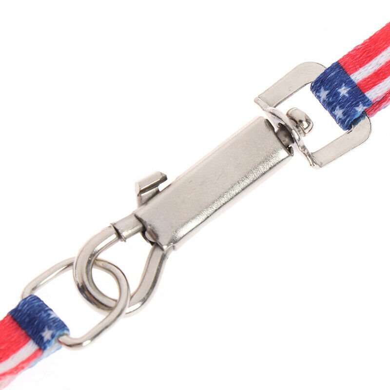 1CM Width Small Pet Dog Cat Print Rope Lead Leash Harness Adjustable Chest SEAU