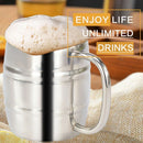 410Ml Stainless Steel Beer Cup Mugs Outdoor Camping Western Tea Coffee Cup