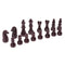 16pcs Plastic Chess Pieces - Pieces Only - No Board - 63mm King Brown