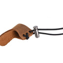 1pc leather thumb finger guard ring adjustable protector archery hunting brownME