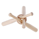1Set Baseball Golf Tennis Ball Display Stand Souvenir Ball Wood Holder SupportOZ