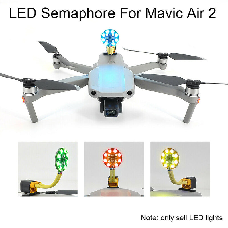 DIY Styling LED Magic Light Battery External Connector Semaphore for DJI Mavic 2