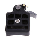 Black Camera 323 Quick Release Adapter with Manfrotto 200PL-14 Compat Plate A