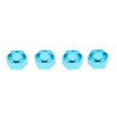 Set of 4 Wheel Hub Hex Compatible for WLtoys A959 A979 1/18 Scale Blue