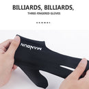 Professional Black Spandex Pool Billiards Cue Left Hand  3 Three Finger Glove