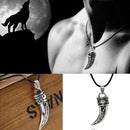 Trendy Stainless Steel Domineering Wolf Tooth Shape Pendant Necklace Jewelry FT