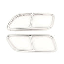 Stainless Steel Car Exhaust Pipe Tail Throat Decor Frame Trim Cover Liner A A6Z8