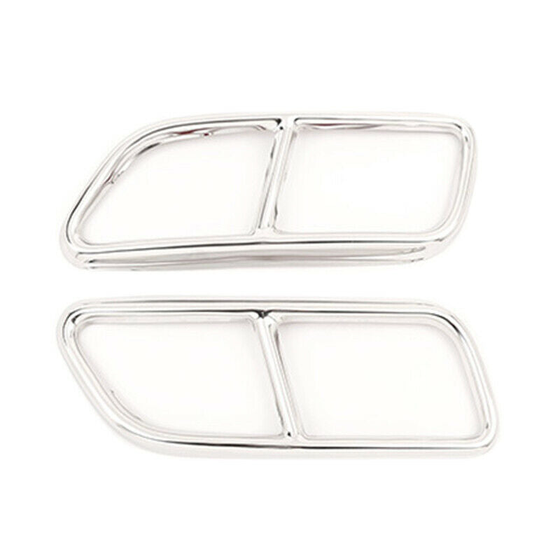 Stainless Steel Car Exhaust Pipe Tail Throat Decor Frame Trim Cover Liner A A6Z8
