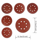 60PCS 5 Inch Sanding Discs Sandpaper Assorted 60 80 120 180 240 320 Grits F