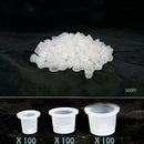 Tattoo Ink Caps Cups 300 pcs, Mixed Sizes 9 Small 13 Medium 16 Large