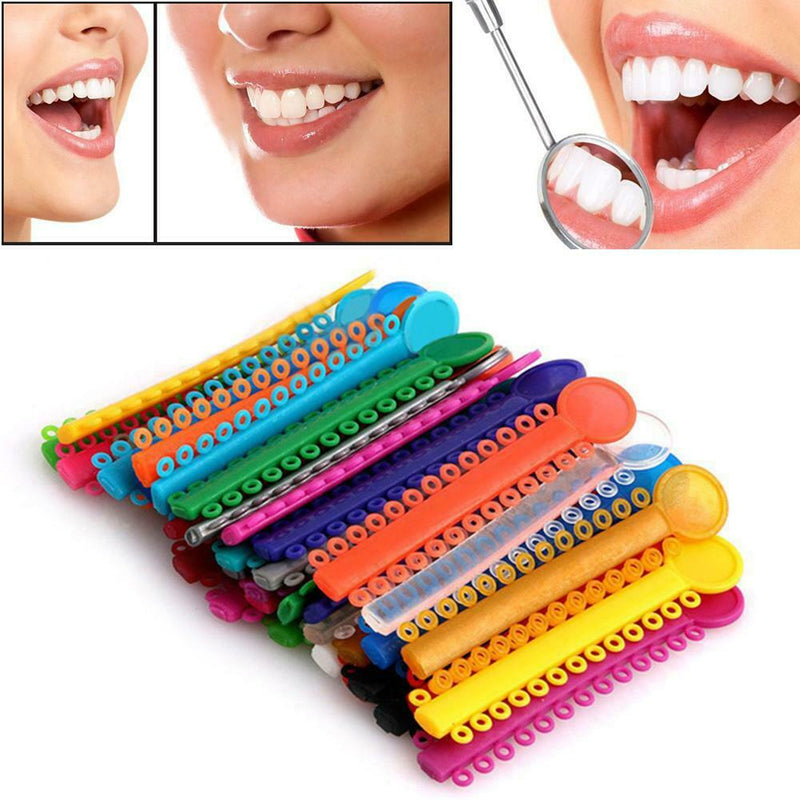 40pcs Dental Elastomeric Ligature Ties Orthodontics Elastic Rubber Bands A