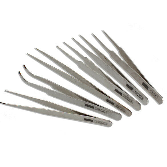 6pcs Industrial Tweezer Maintenance Repair Tool Kit TS10-15