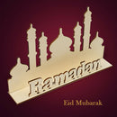 Eid Decor Ramadan Decoration Letters Hanging Pendants Crafts Festival Supplies