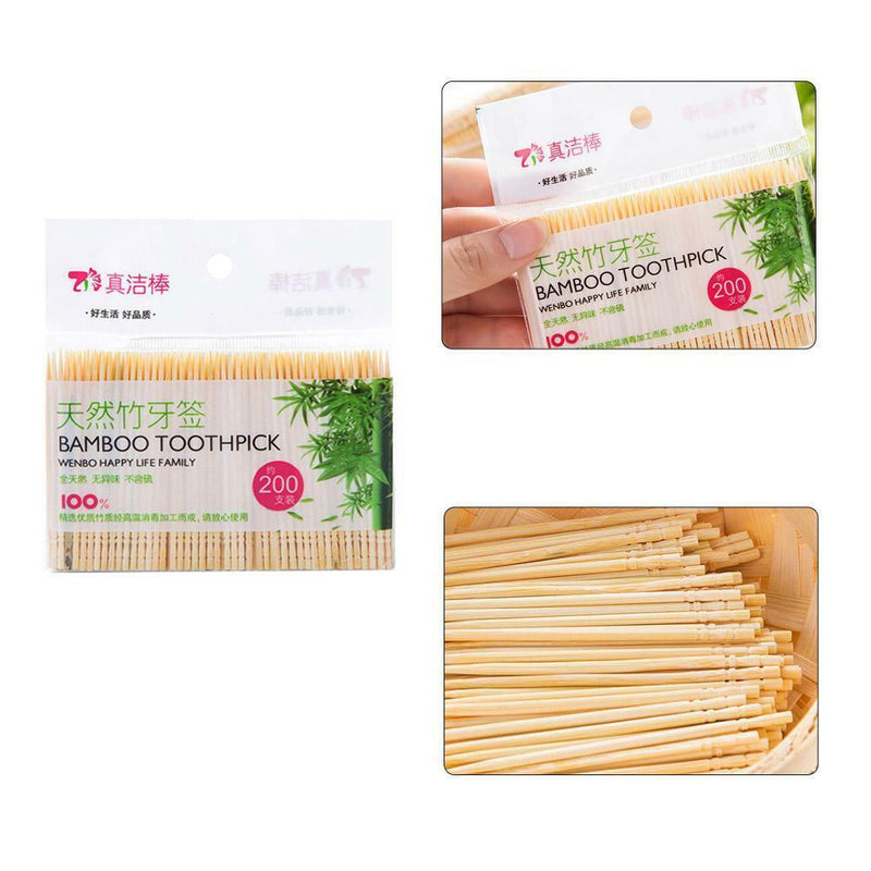Flat Wood Toothpicks Approx 200 Toothpick Woodsticks Portia Decoration-65cm