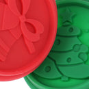 Christmas Silicone DIY Cookie Stamp Fondant Mold Biscuit Cutters Sugar CraftBSE