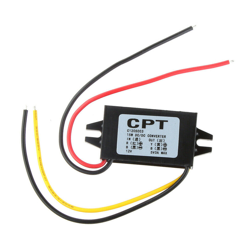 DC 12V To 5V 15W Buck Step-Down Converter Regulator Auto Power Supply Module