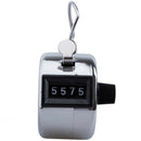 Portable Handheld 4 Digit Manual Counting Metal Counter Answer Counter New