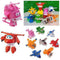 8X/Lots TV Animation Super Wings Transforming Plane Mini Characters kids Toys.